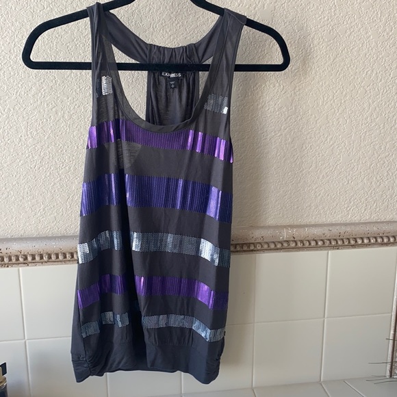 Sequined Tank Top - Picture 1 of 3